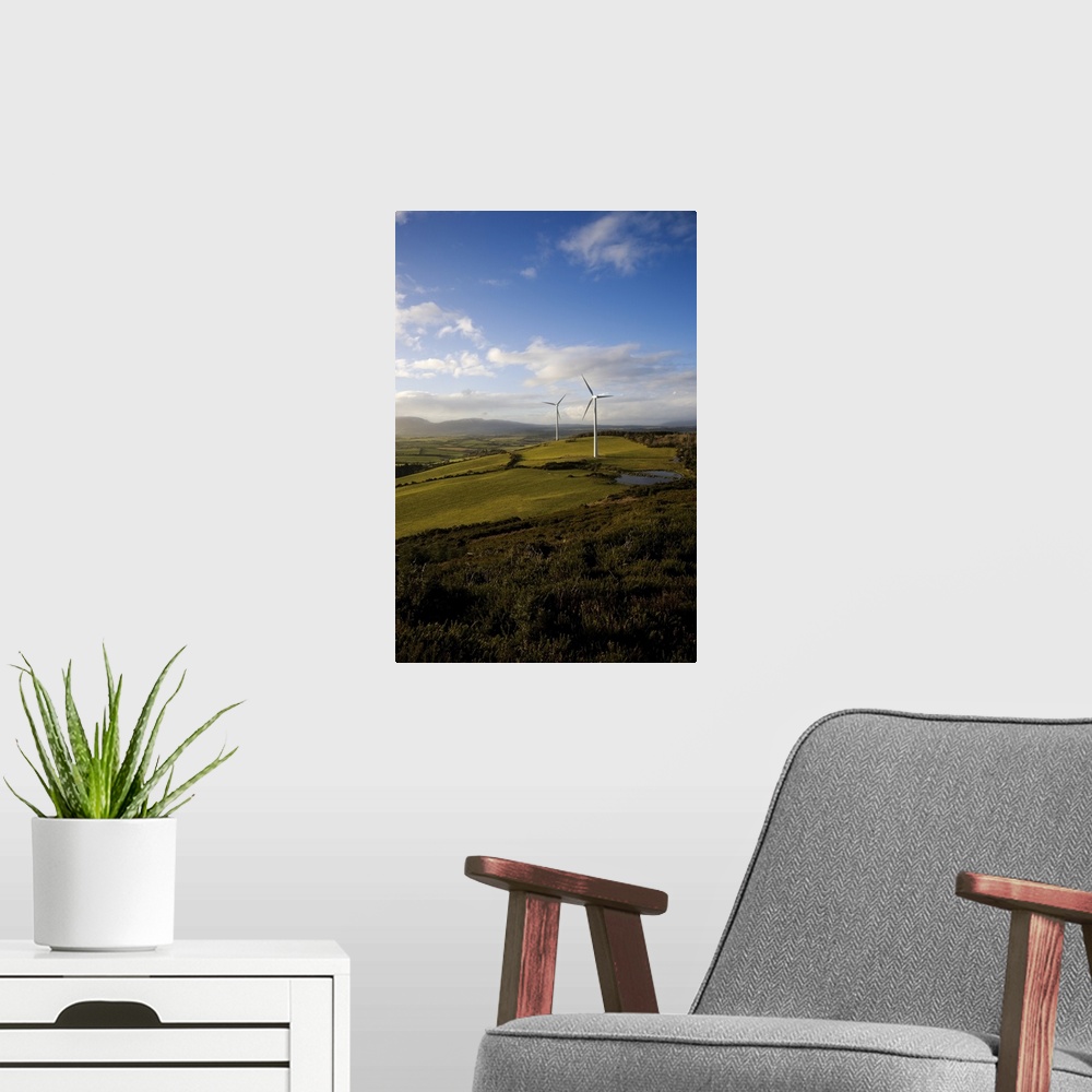 A modern room featuring Beallough Windfarm, Above Portlaw, County Waterford, Ireland