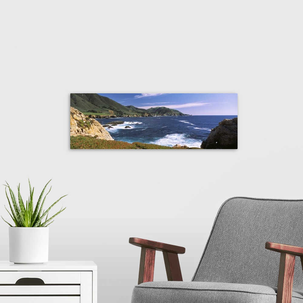 A modern room featuring Big Sur Coast CA