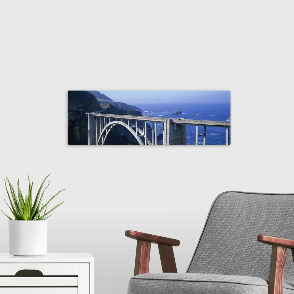 A modern room featuring Bixby Bridge Big Sur CA