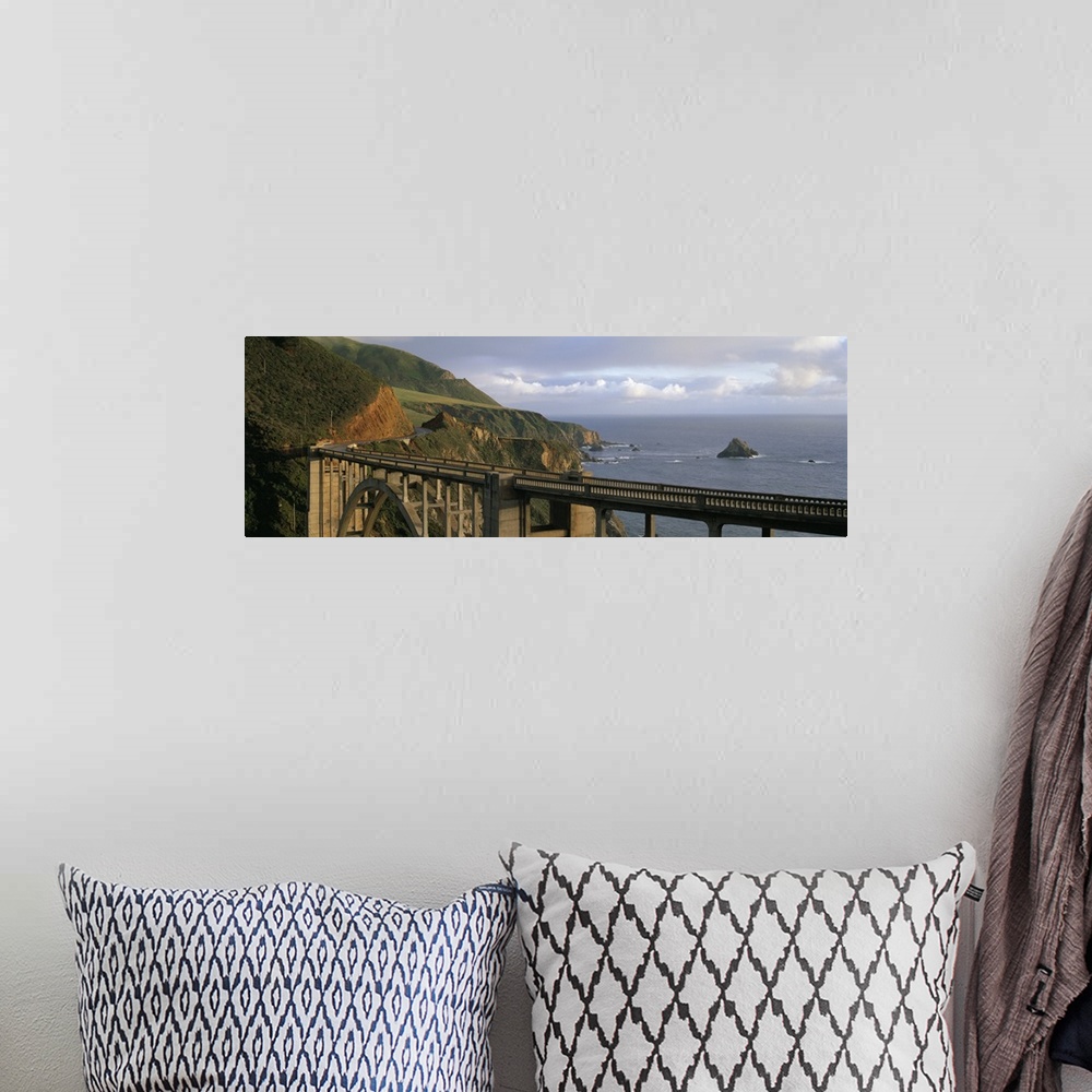 A bohemian room featuring Bixby Bridge Big Sur California