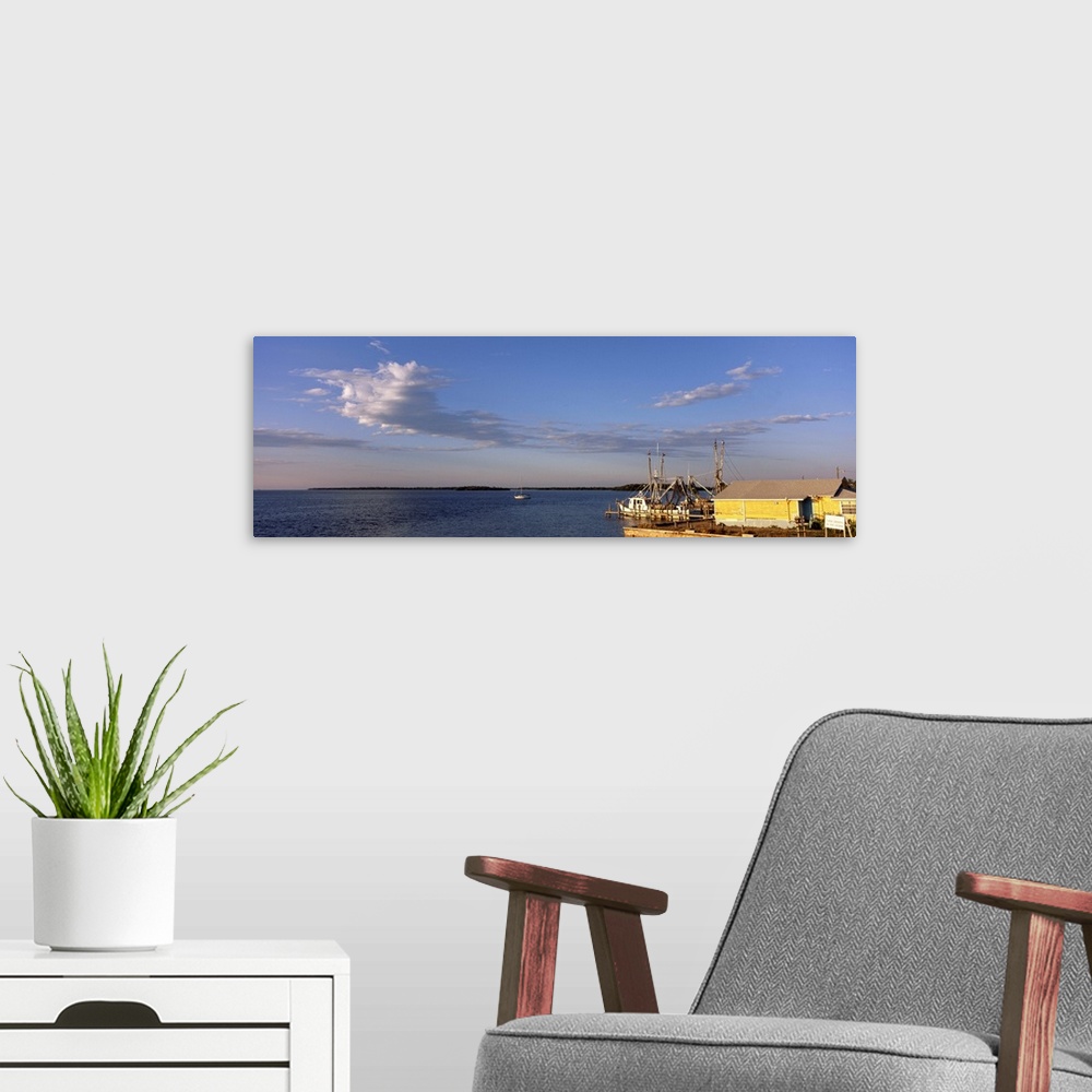 A modern room featuring Boats at a harbor Matlacha Florida
