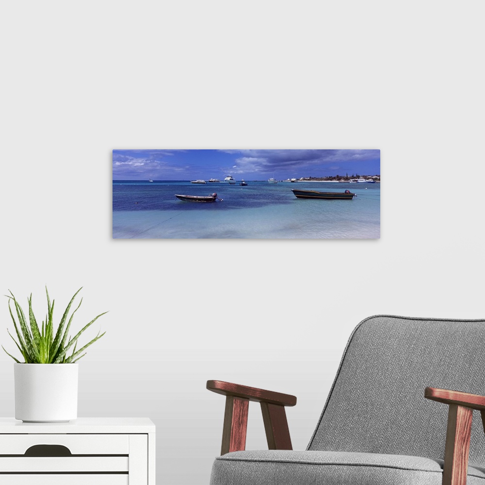 A modern room featuring Boats in the sea, Blowing Point, Anguilla