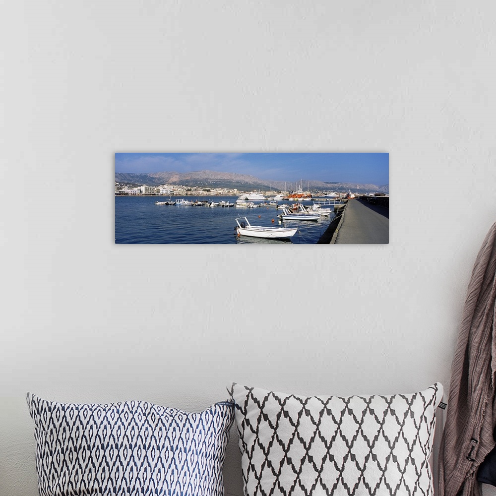 A bohemian room featuring Harbour of Chios, Greece