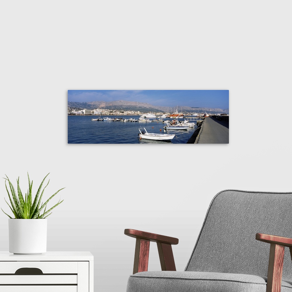 A modern room featuring Harbour of Chios, Greece