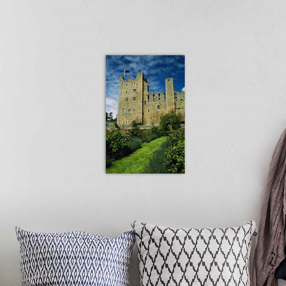 A bohemian room featuring Bolton Castle, Yorkshire Dales, England.