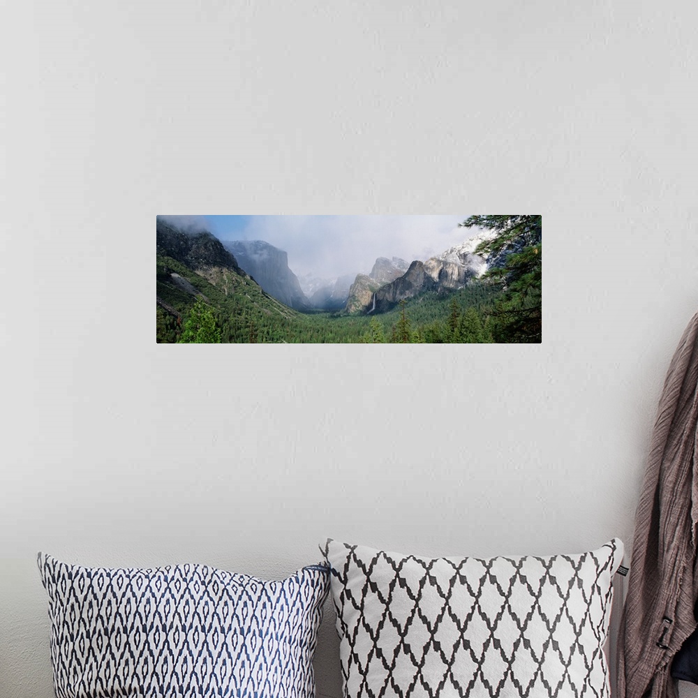 A bohemian room featuring Bridal Veil Falls & El Capitan Yosemite National Park CA