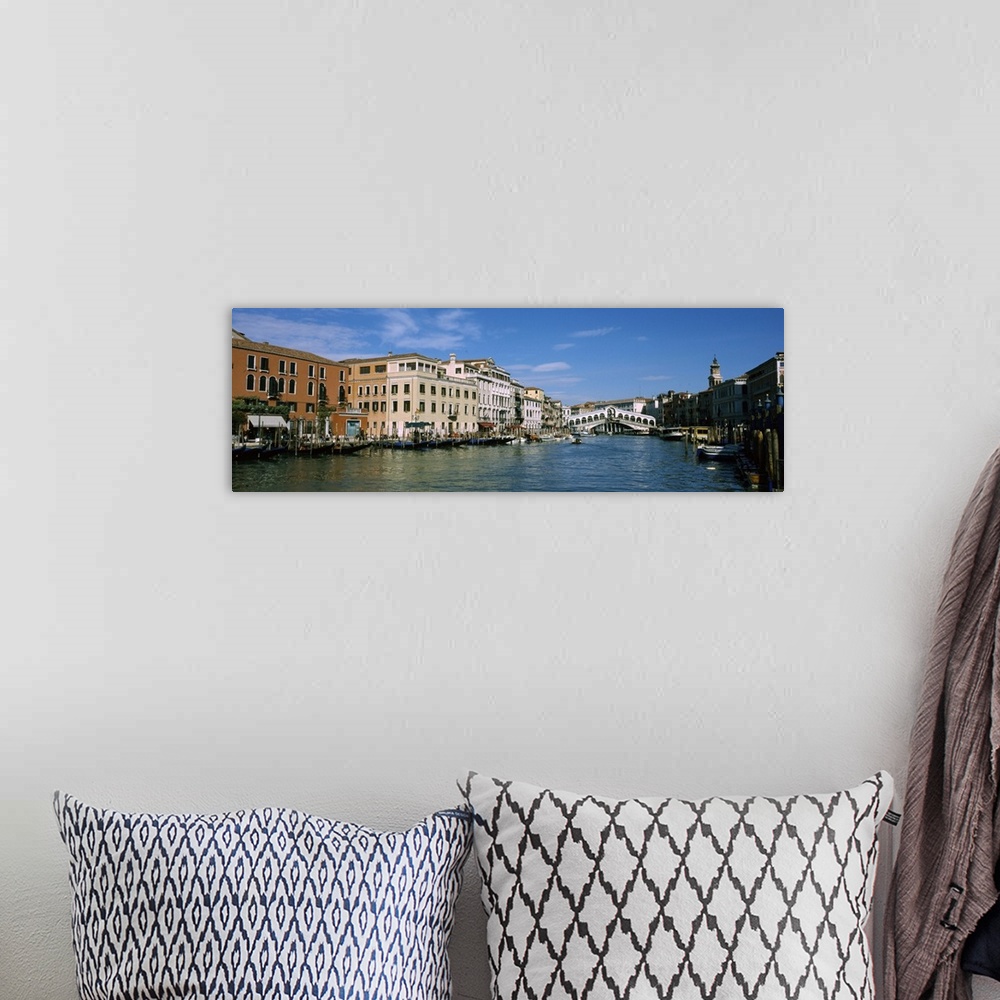 A bohemian room featuring Bridge across a canal, Rialto Bridge, Grand Canal, Venice, Veneto, Italy