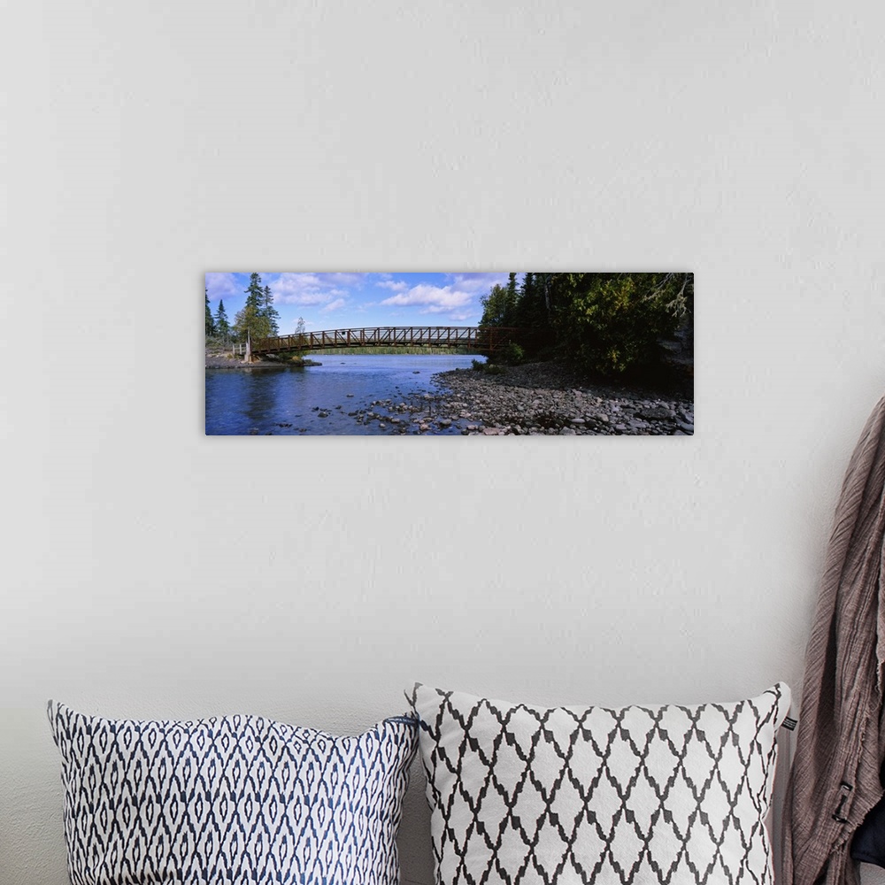 A bohemian room featuring Bridge across a channel, Lake Superior, Isle Royal National Park, Michigan
