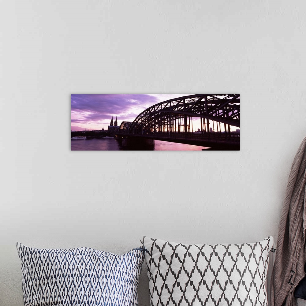 A bohemian room featuring Germany, Cologne, Hohenzollern Bridge, Cathedral