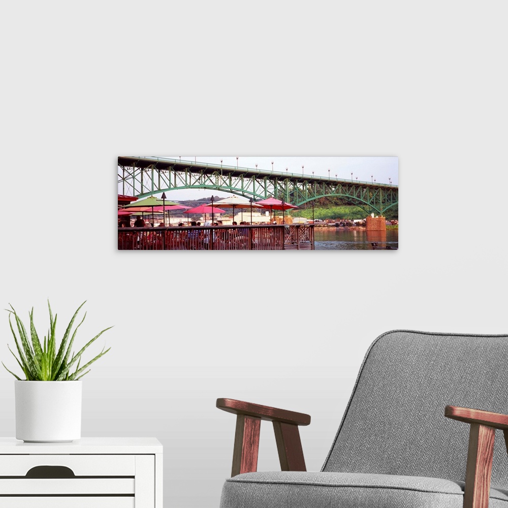 A modern room featuring Bridge across river Gay Street Bridge Tennessee River Knoxville Knox County Tennessee 2010