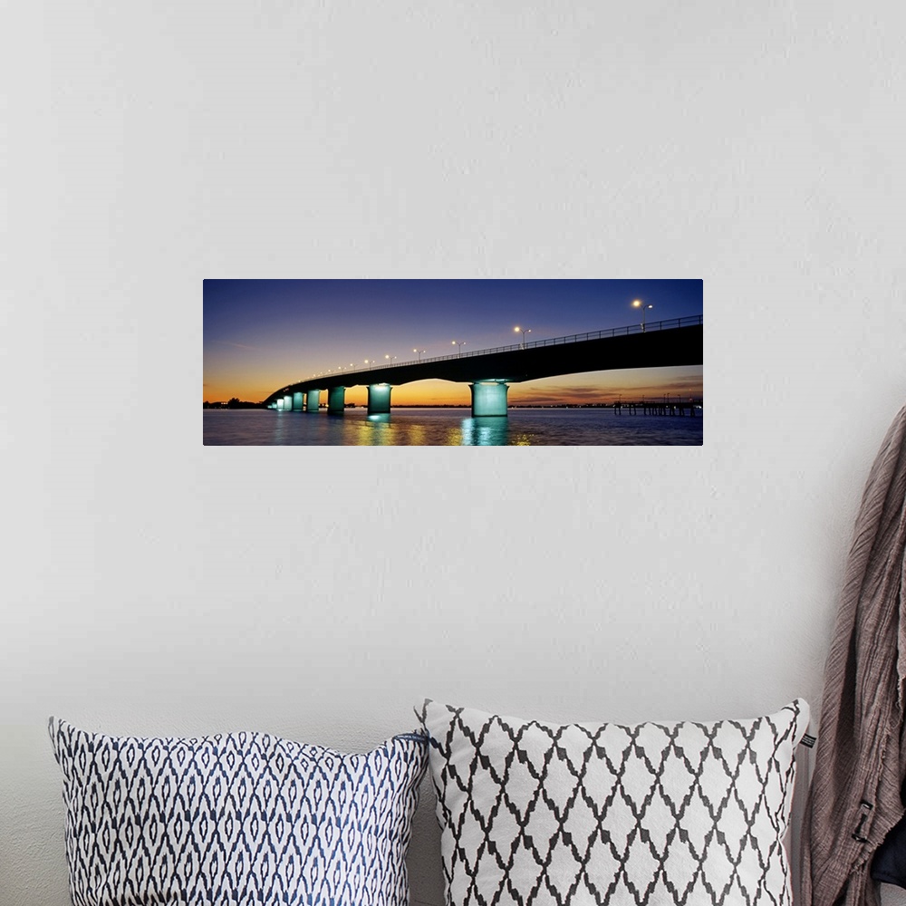 A bohemian room featuring Bridge across the sea, Ringling Bridge, Harts Landing, Sarasota, Sarasota County, Florida,