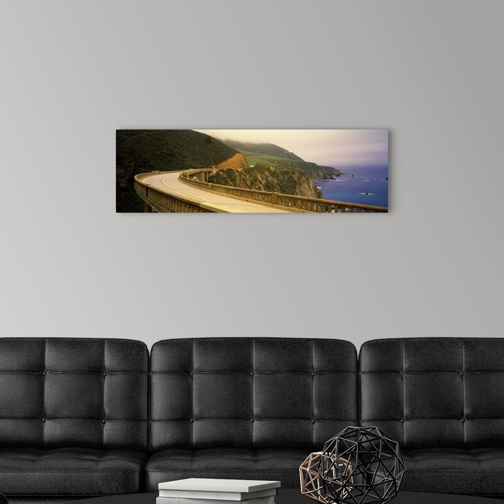 A modern room featuring Bridge at the coast, Bixby Bridge, Big Sur, Monterey County, California,