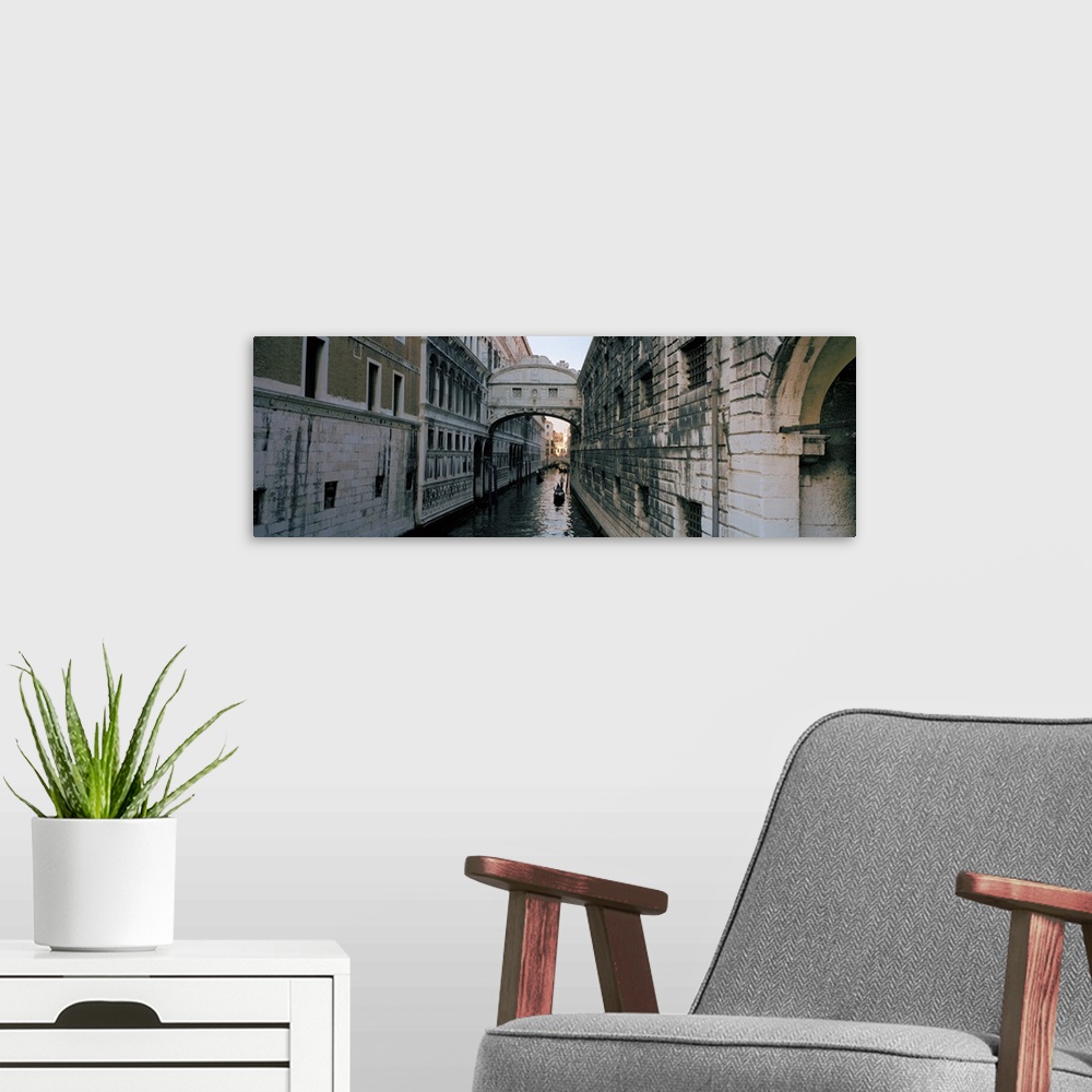 A modern room featuring Bridge on a canal, Bridge Of Sighs, Grand Canal, Venice, Italy
