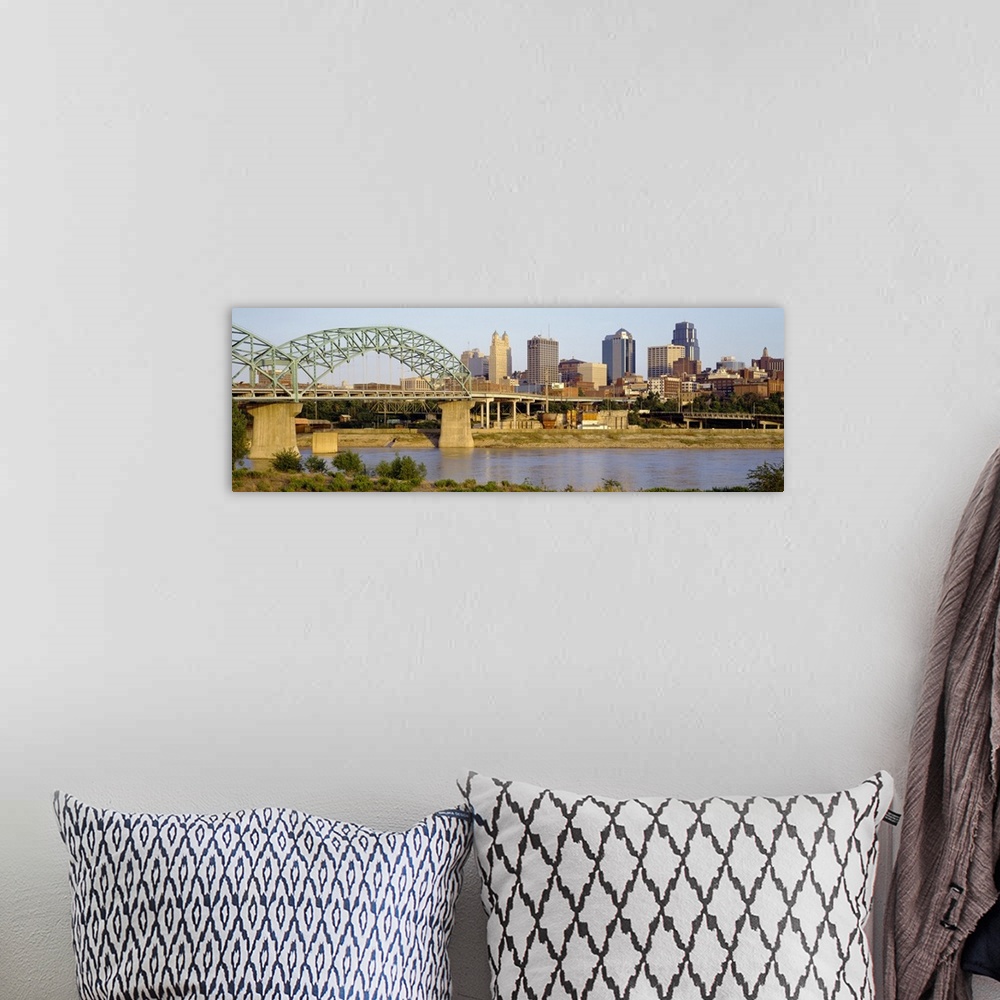 A bohemian room featuring Bridge over a river, Kansas city, Missouri