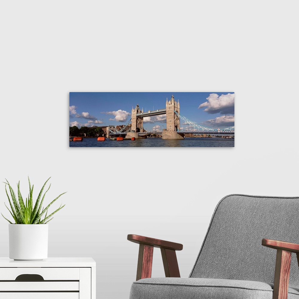 A modern room featuring Bridge over a river, Tower Bridge, Thames River, London, England