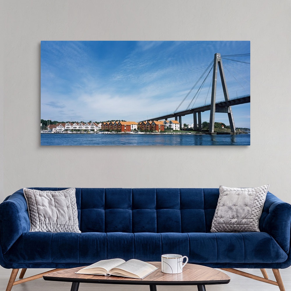 A modern room featuring Bridge with a city in the background Stavanger Rogaland County Norway
