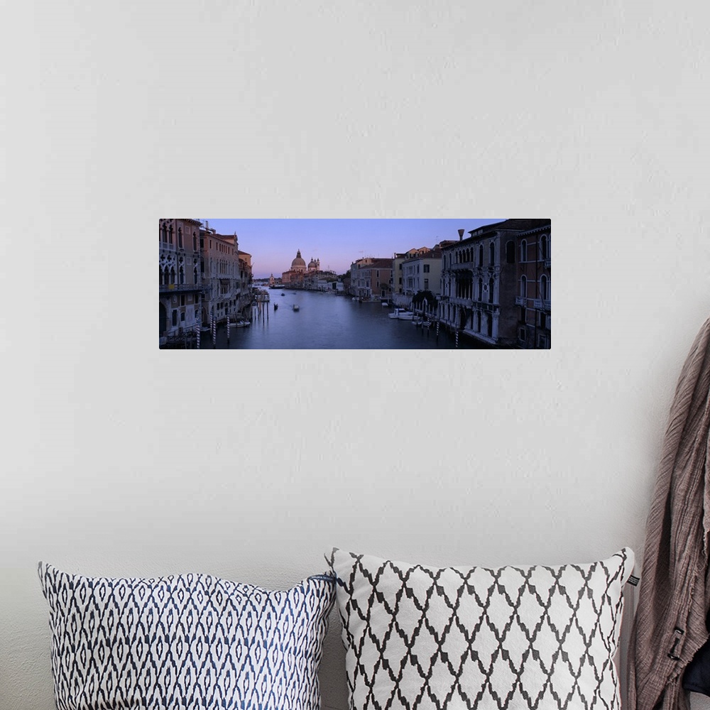 A bohemian room featuring Buildings along a canal, Santa Maria Della Salute, Venice, Italy