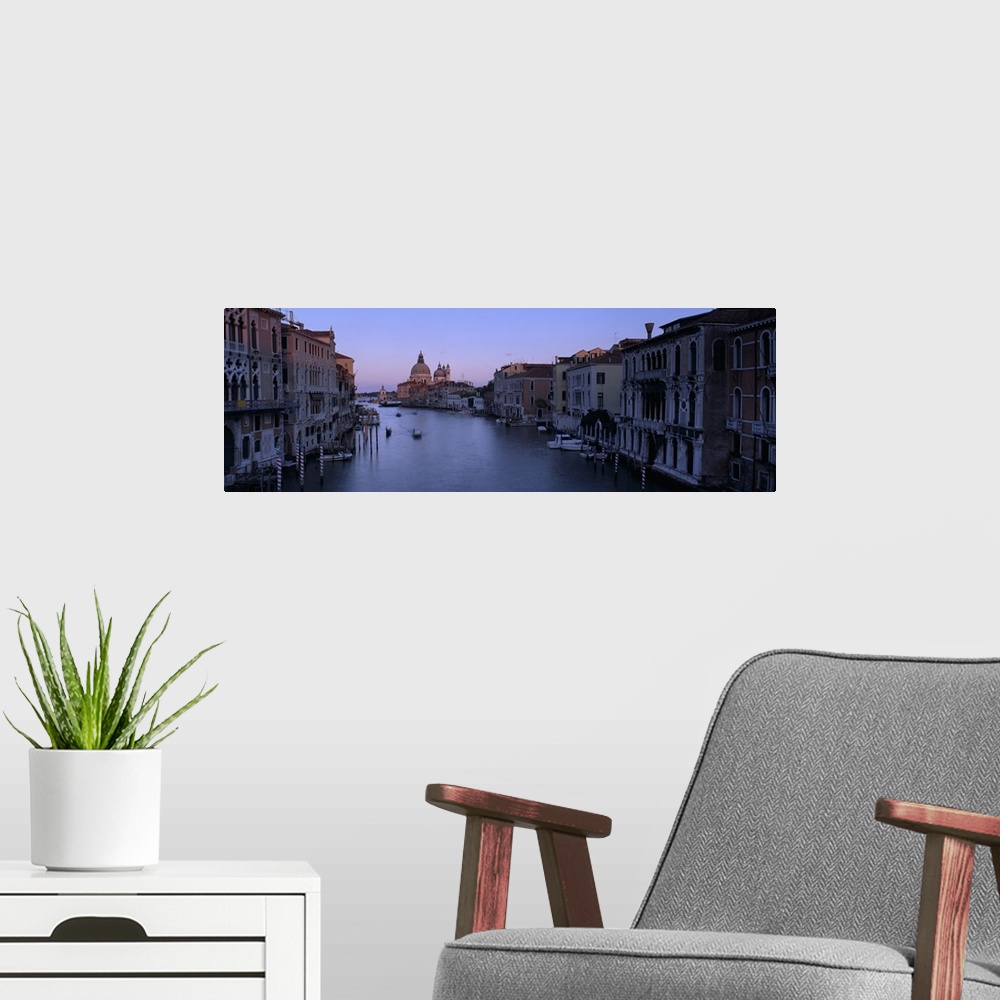 A modern room featuring Buildings along a canal, Santa Maria Della Salute, Venice, Italy