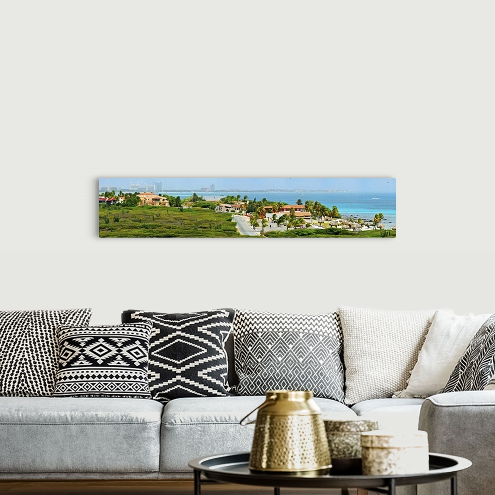 A bohemian room featuring Buildings at the waterfront, Aruba