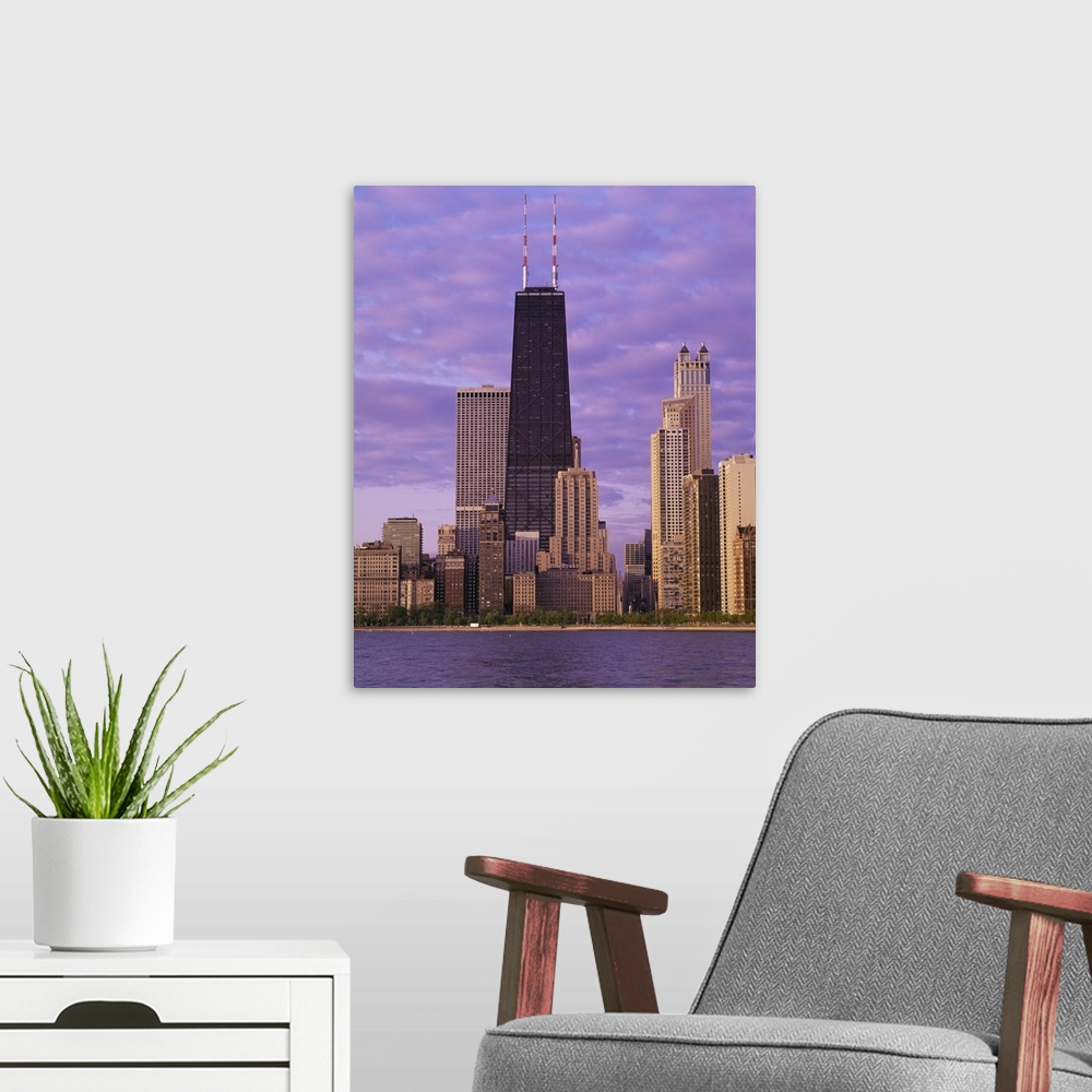 A modern room featuring Buildings at the waterfront, Chicago, Illinois
