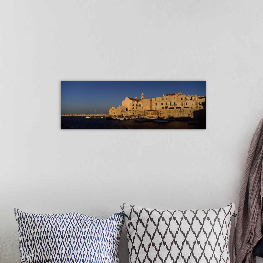 A bohemian room featuring Buildings at the waterfront, Giovinazzo, Puglia, Italy