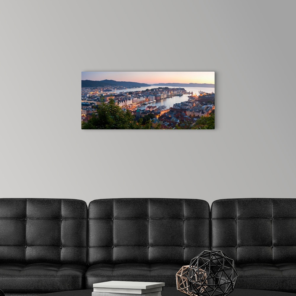A modern room featuring Buildings in a city Bergen Hordaland County Norway