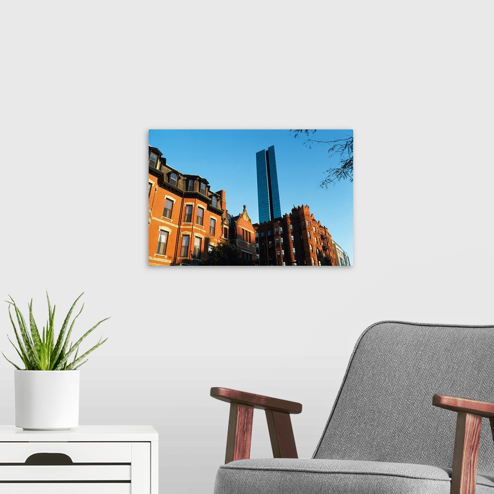 A modern room featuring Buildings in a city, Boston, Suffolk County, Massachusetts,