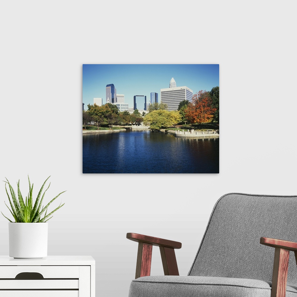 A modern room featuring Buildings in a city, Charlotte, North Carolina
