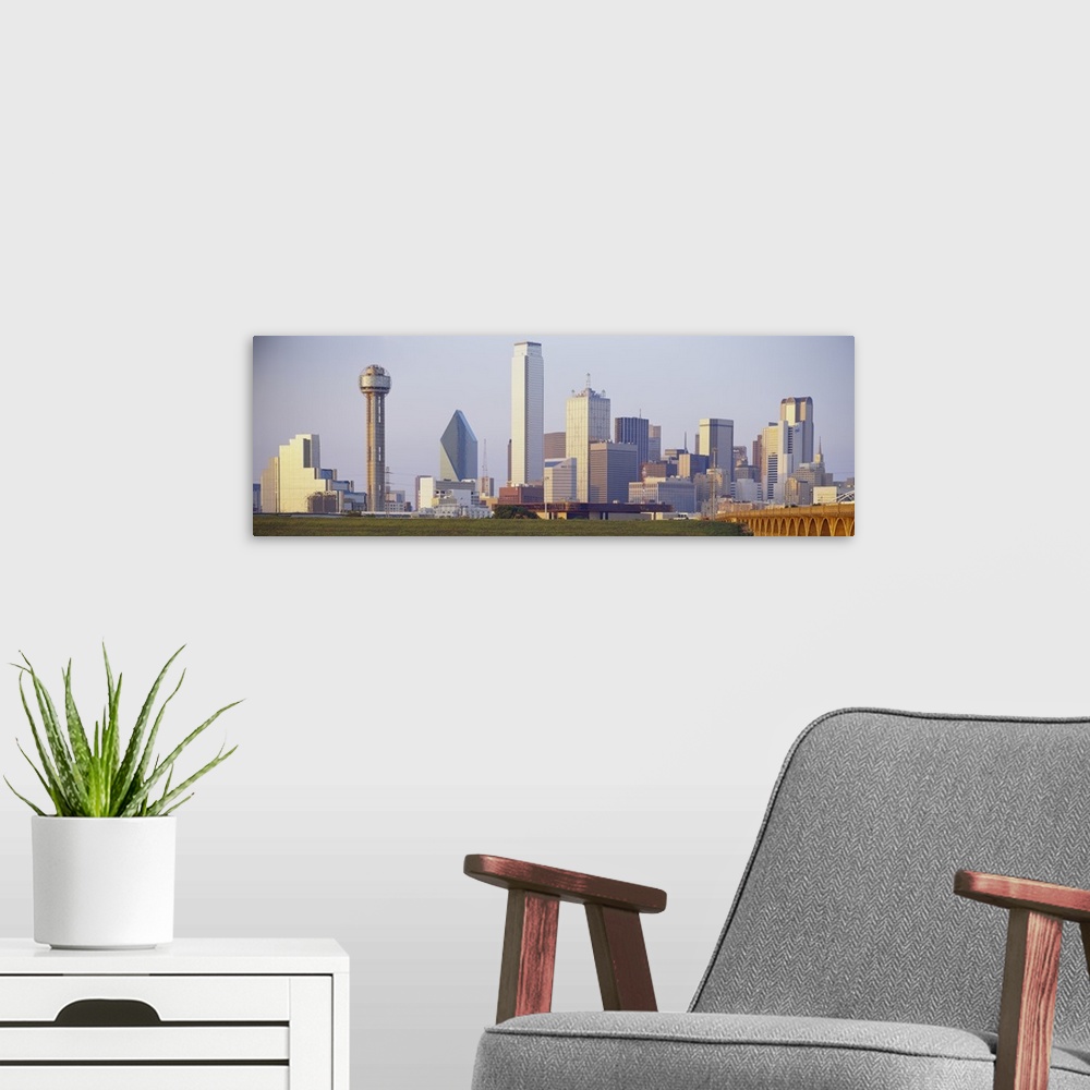 A modern room featuring Buildings in a city, Dallas, Texas