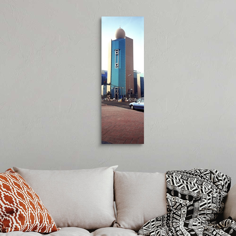 A bohemian room featuring Buildings in a city, Etisalat Building, Abu Dhabi, United Arab Emirates