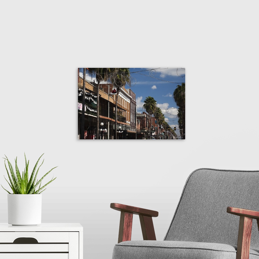 A modern room featuring Buildings in a city, La Septima, East 7th Street, Ybor City, Tampa, Florida