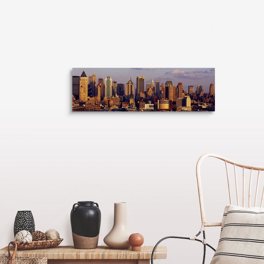 A farmhouse room featuring Buildings in a city, Manhattan, New York City, New York State