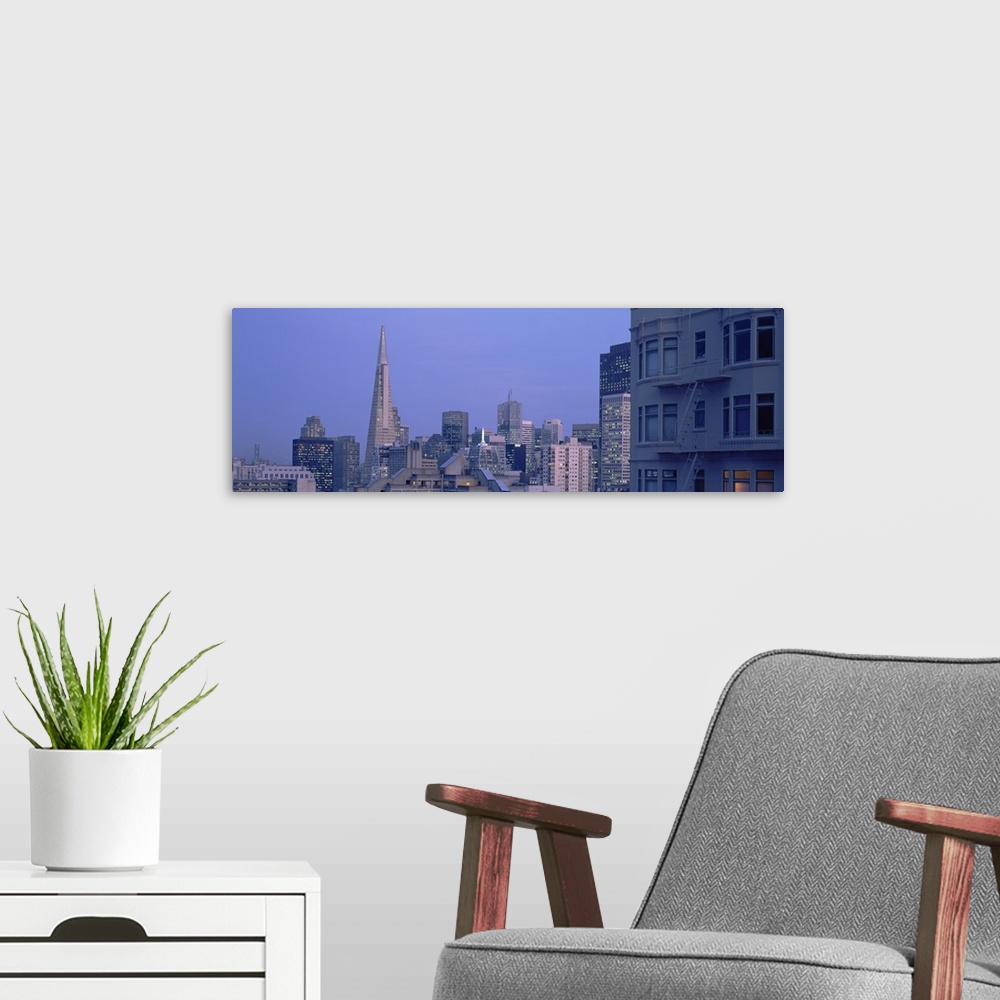 A modern room featuring Buildings in a city, San Francisco, California