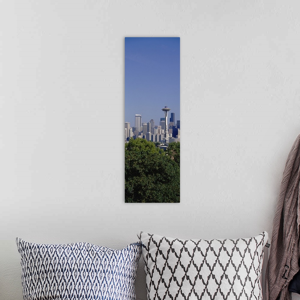 A bohemian room featuring Buildings in a city, Space Needle, Seattle, Washington State