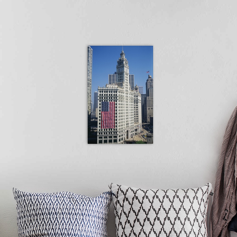 A bohemian room featuring Buildings in a city, Wrigley Building, Chicago, Illinois