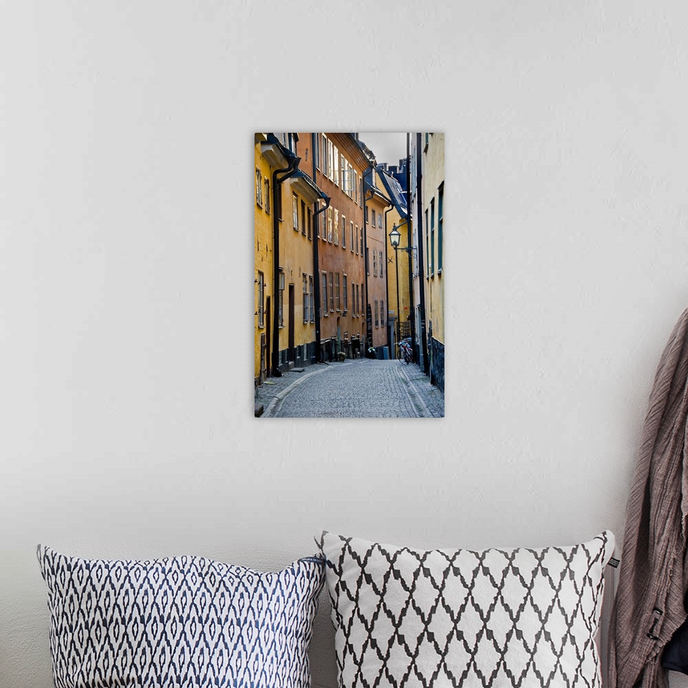 A bohemian room featuring Buildings in old town, Gamla Stan, Stockholm, Sweden