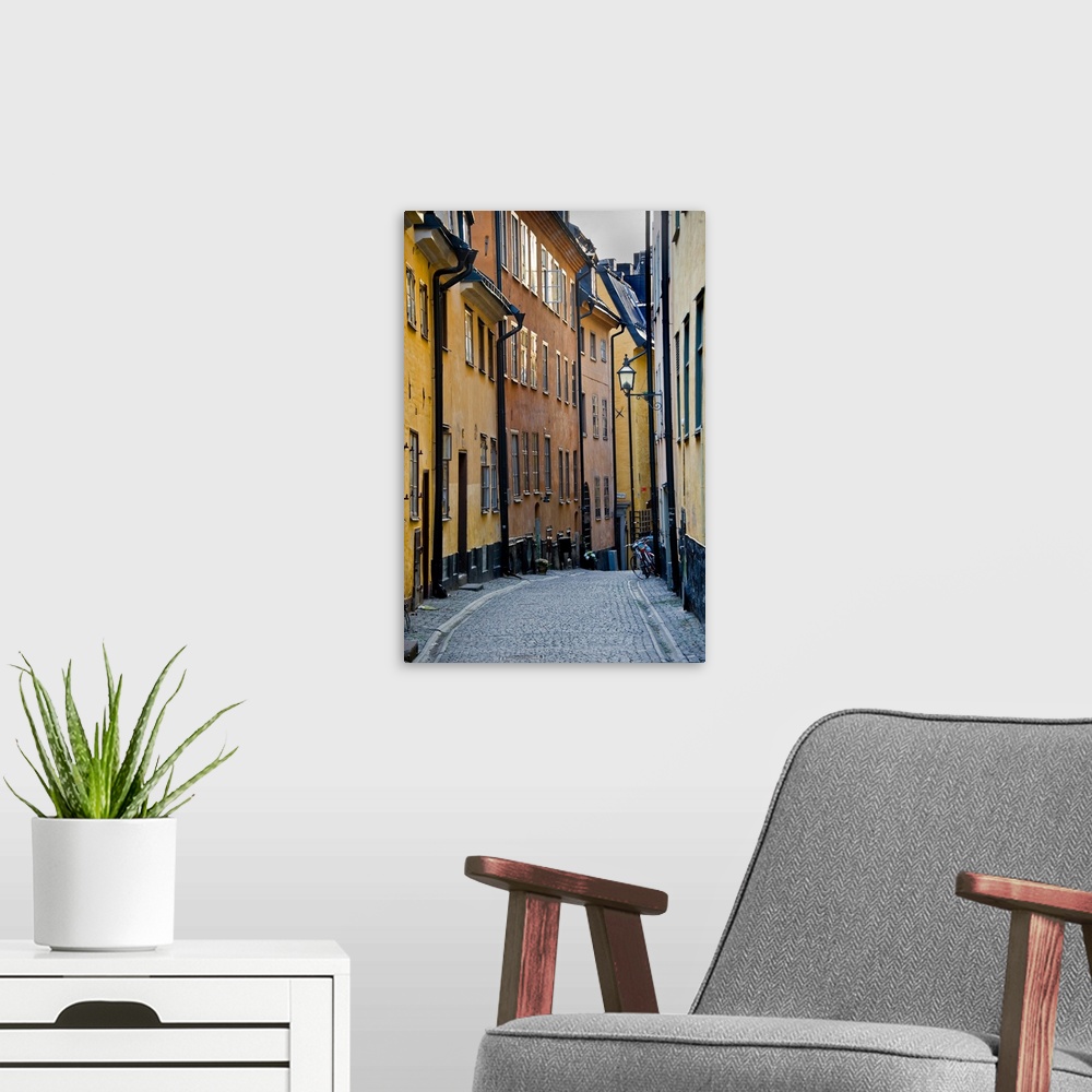 A modern room featuring Buildings in old town, Gamla Stan, Stockholm, Sweden