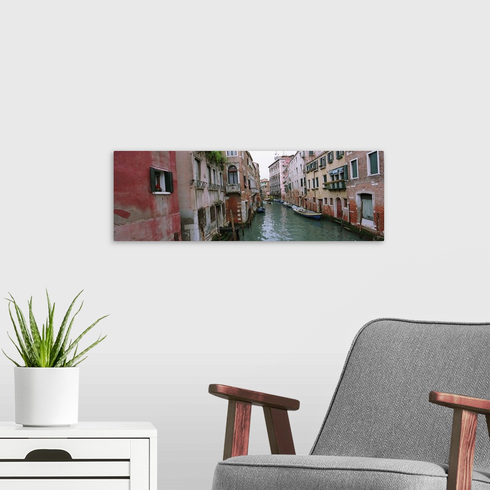 A modern room featuring Buildings on both sides of a canal, Grand Canal, Venice, Italy