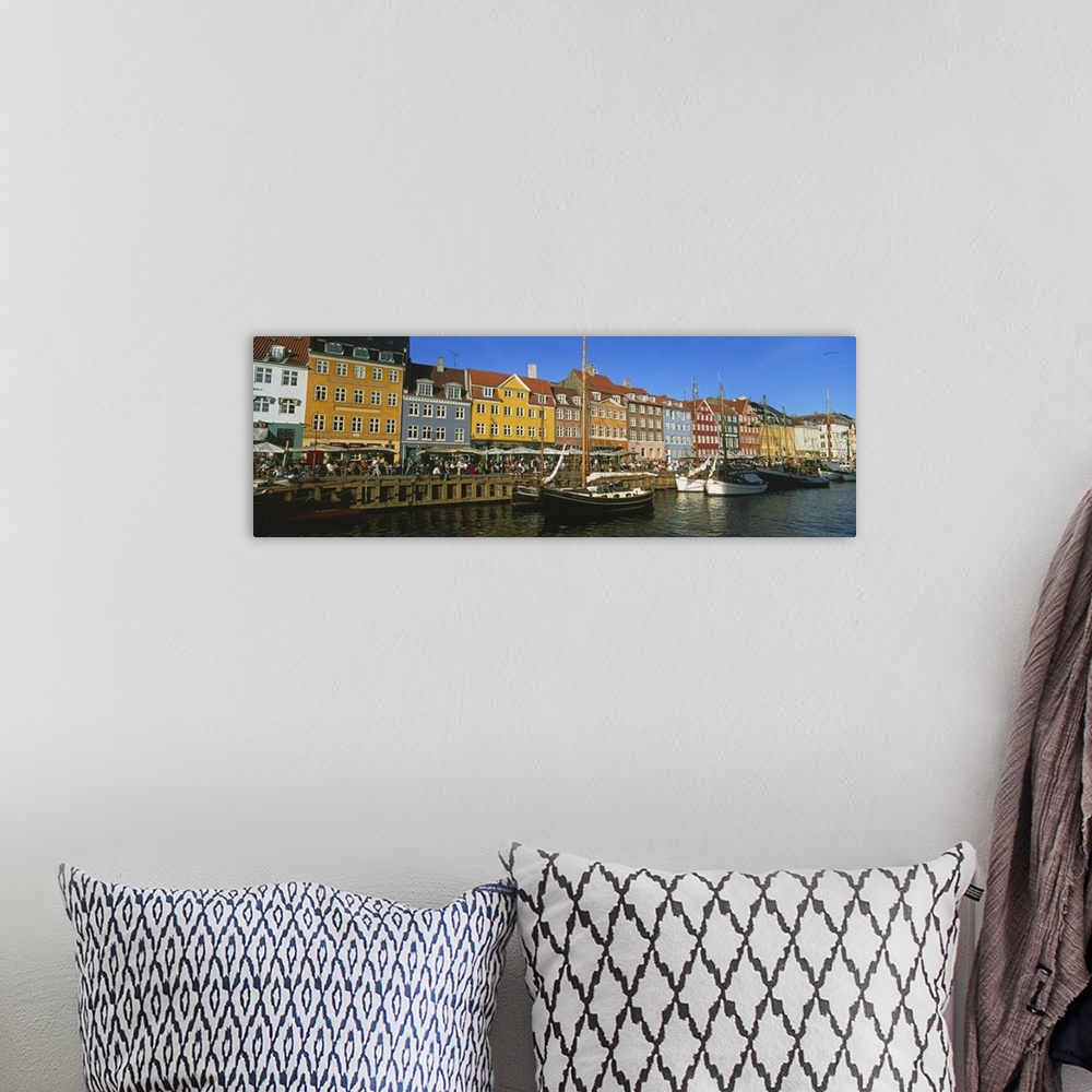 A bohemian room featuring Buildings on the waterfront, Nyhavn, Copenhagen, Denmark