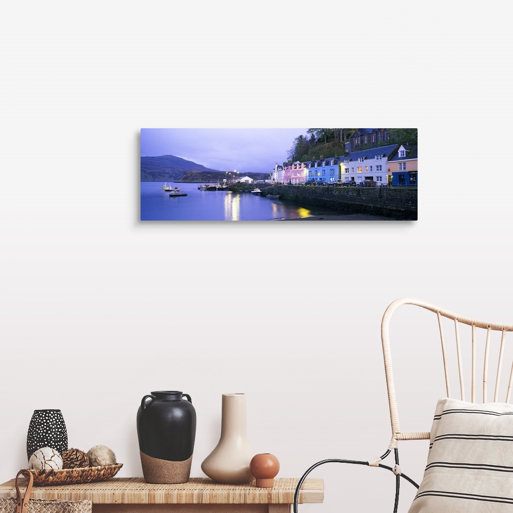 A farmhouse room featuring Buildings on the waterfront, Portree, Isle of Skye, Scotland