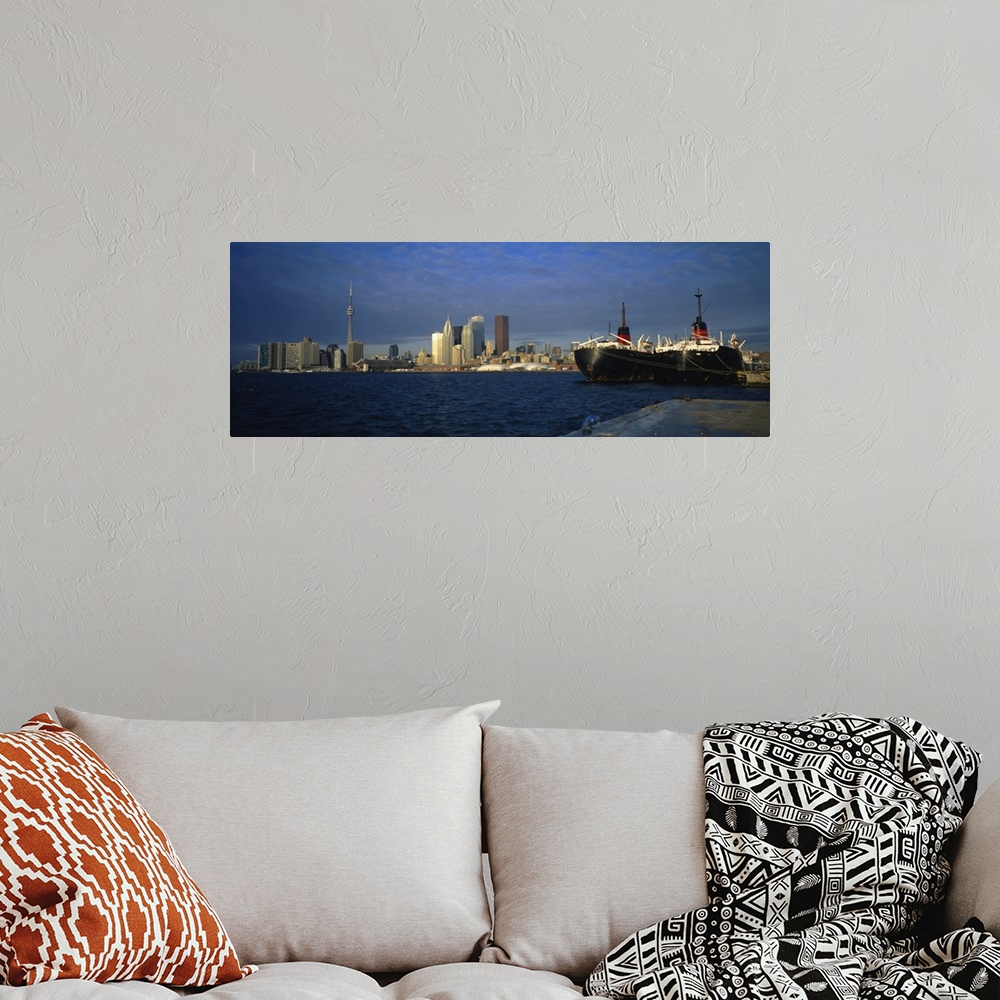 A bohemian room featuring Buildings on the waterfront, Toronto, Ontario, Canada