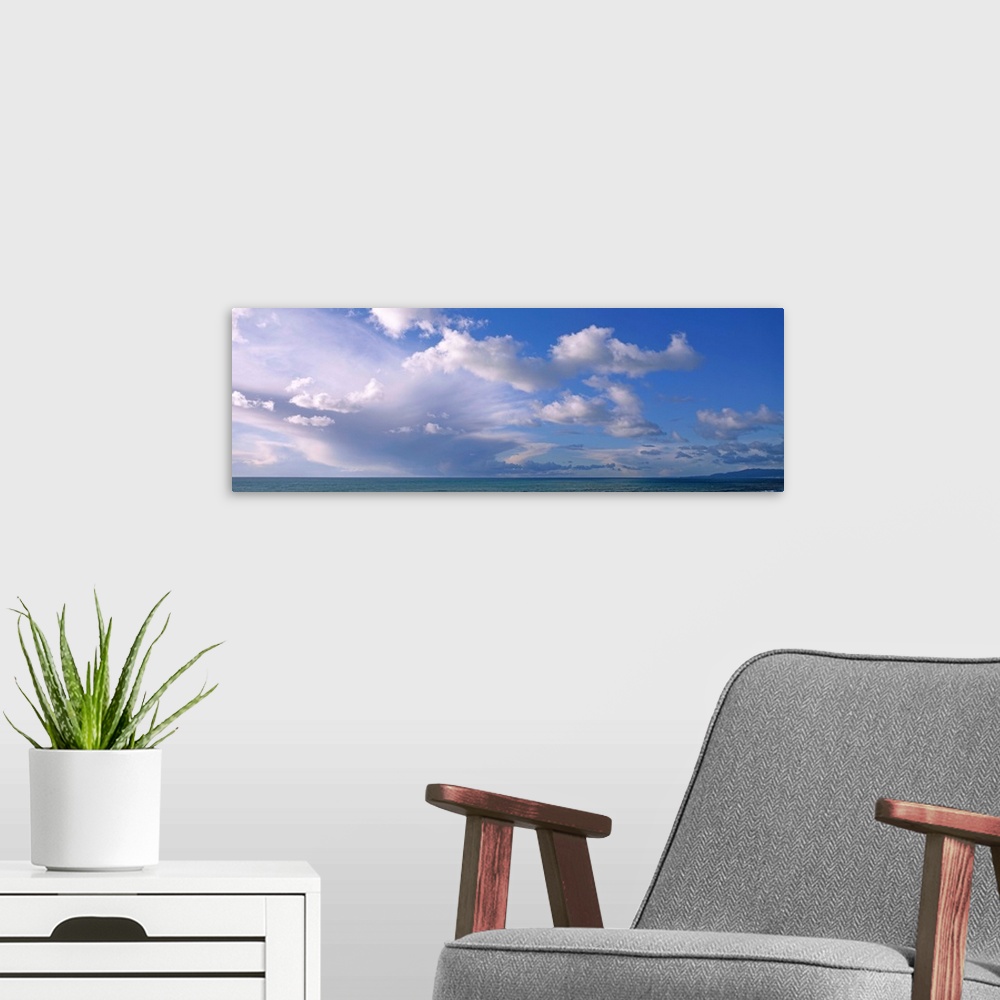 A modern room featuring California, Pacific Ocean, Montara, View of clouds over water