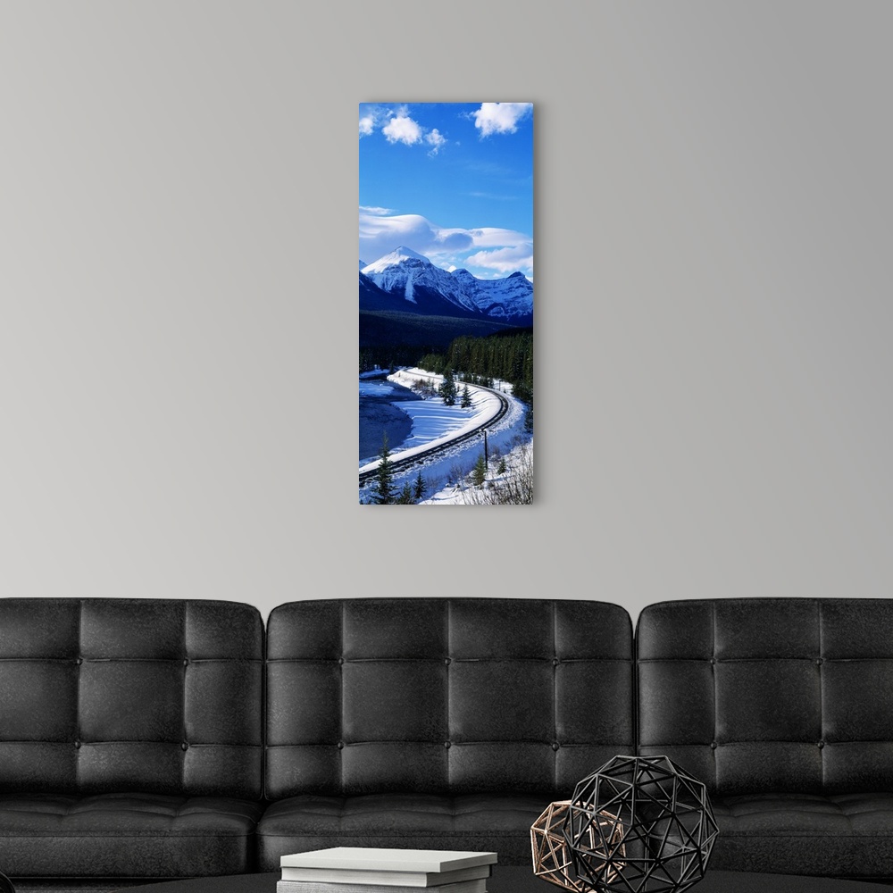 A modern room featuring Canada, Alberta, Banff National Park, winter
