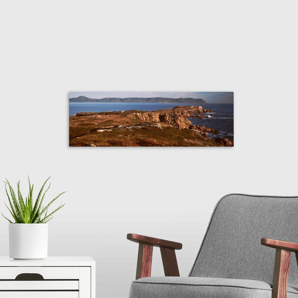 A modern room featuring Canada, Nova Scotia, Cape Breton Island, Atlantic Ocean, Rocks at White Point beach