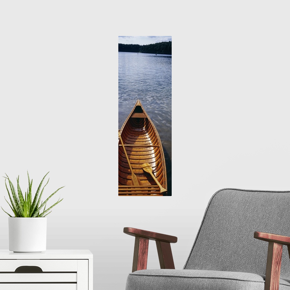 A modern room featuring Canoe on Walden Pond MA