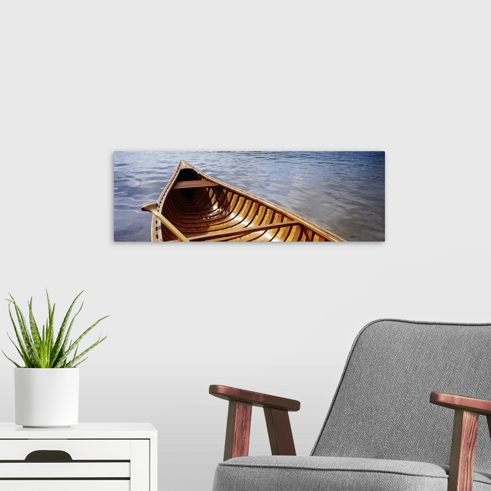 A modern room featuring Canoe on Walden Pond MA