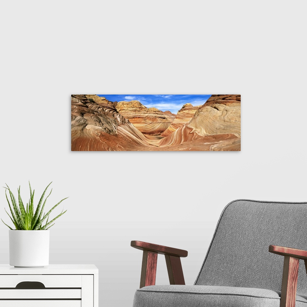 A modern room featuring Canyon on a landscape, Vermillion Cliffs, Arizona