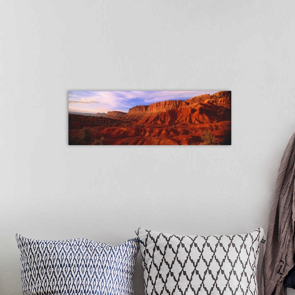 A bohemian room featuring Capitol Reef National Park UT