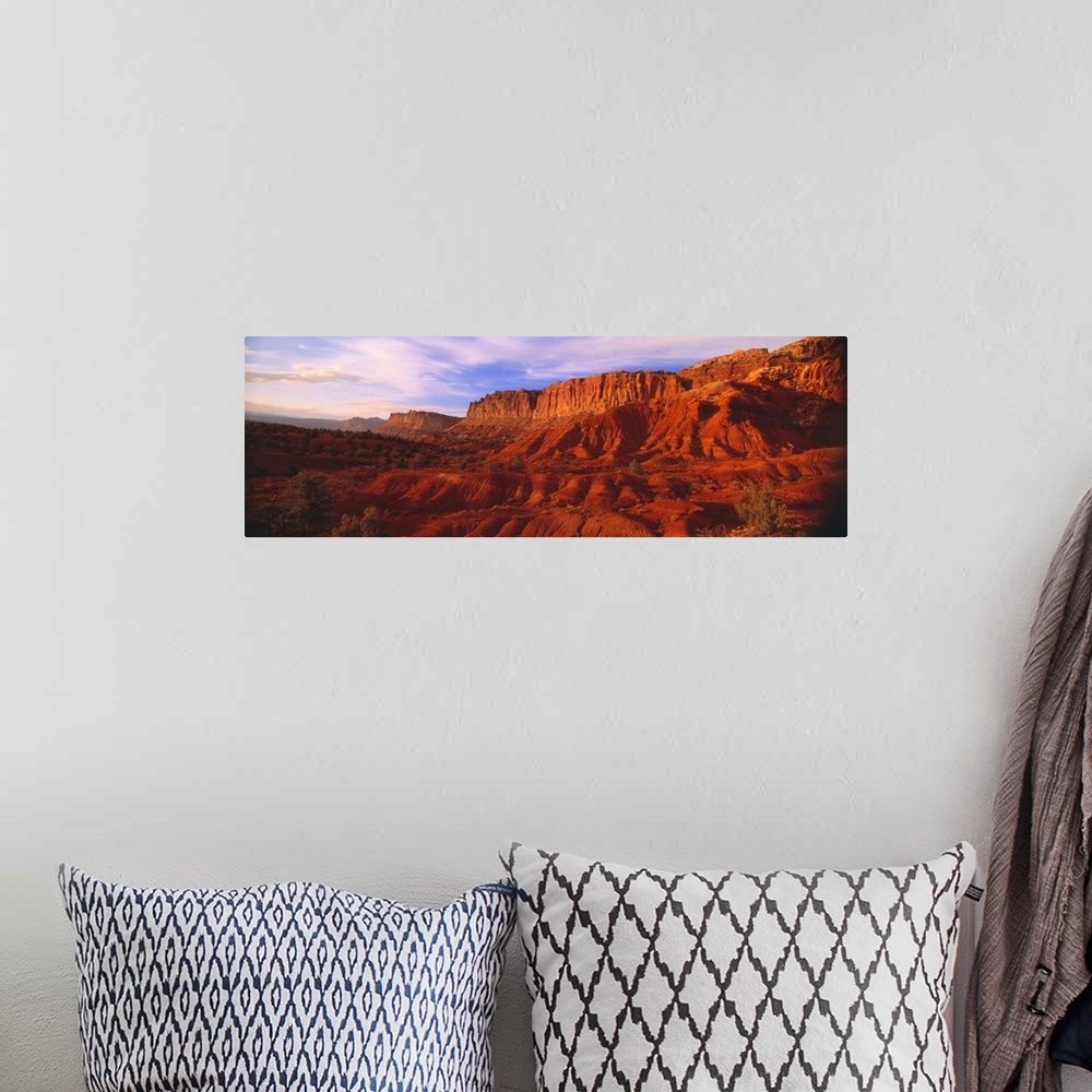A bohemian room featuring Capitol Reef National Park UT