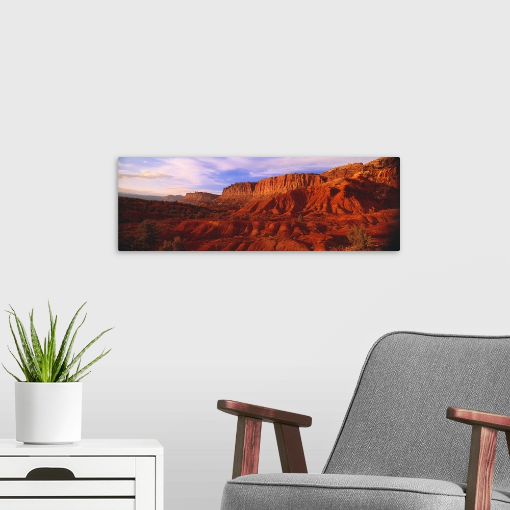 A modern room featuring Capitol Reef National Park UT